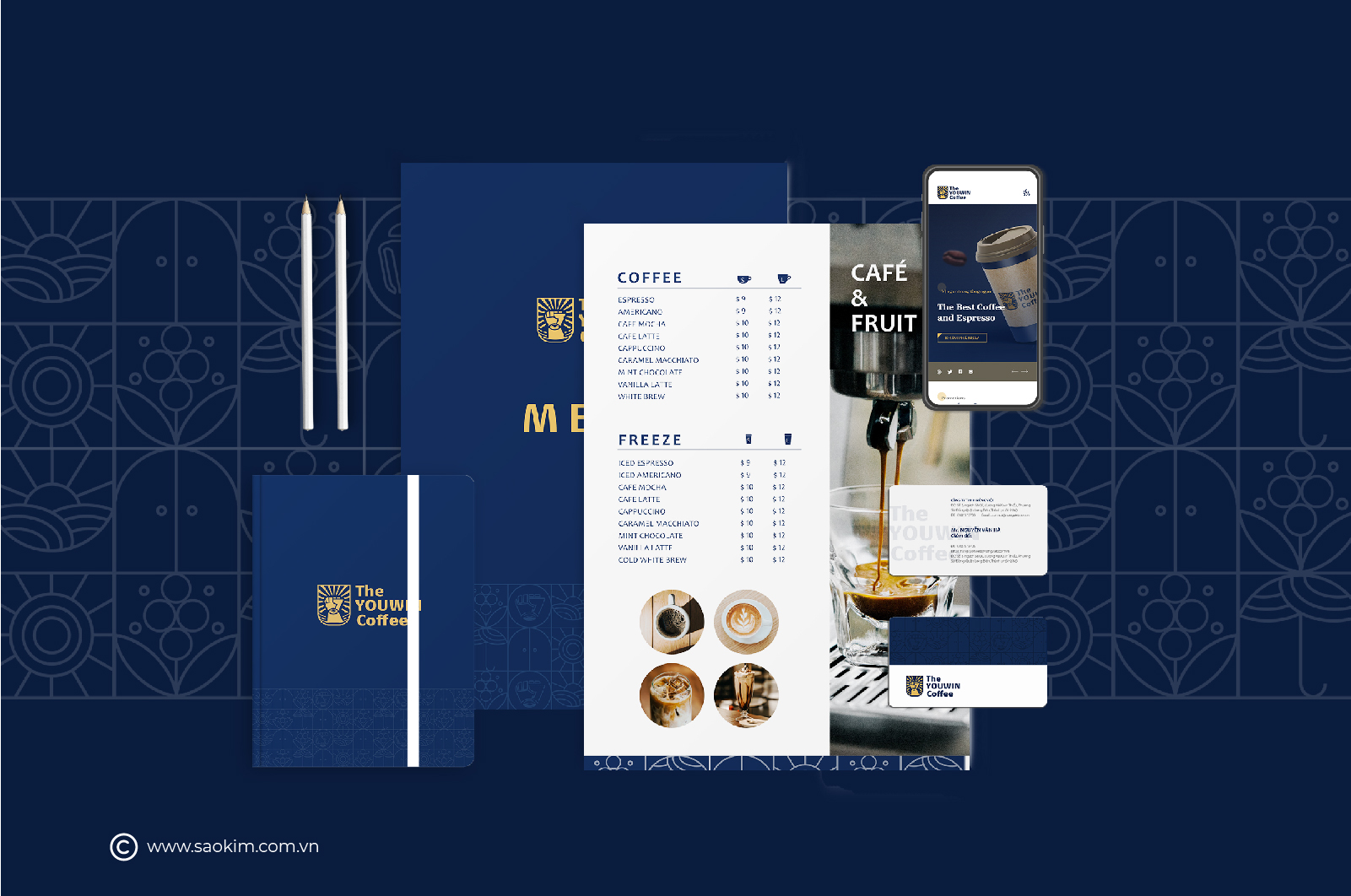 THE YOUWIN COFFEE - Design Website and Brand identity Youwin